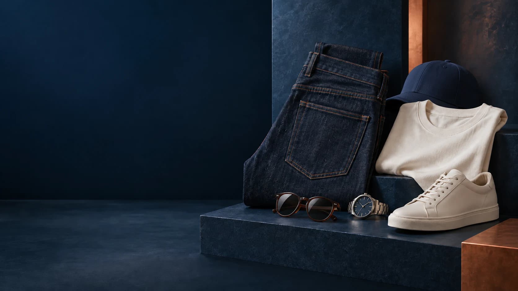 A considered wardrobe of denim, apparel and accessories